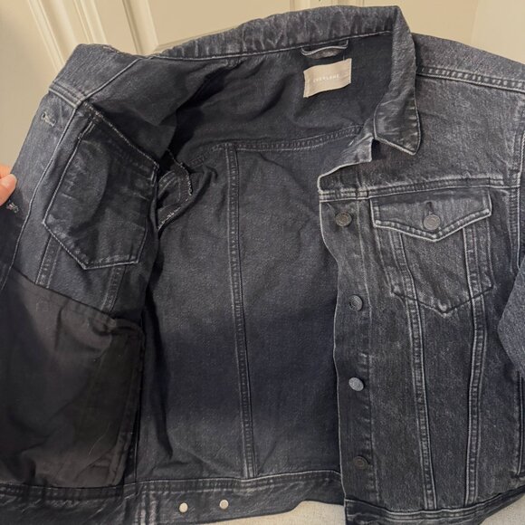 Everlane Washed Black Jean Jacket Size S - Picture 4 of 4